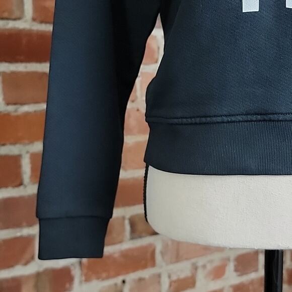 Maison Kitsune Women's Black Kool Fox Pullover Sweatshirt Small | FLAW - Picture 3 of 12